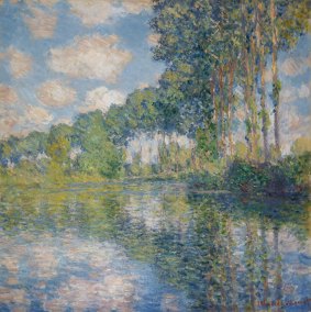Claude Monet's Poplars on the River Epte.