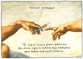 Pointed jab ... the Leunig cartoon, which has attracted the ire of many.

