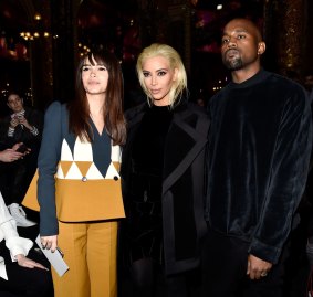 Miroslava Duma rubs shoulders with Kim Kardashian and Kanye West at this year's Paris Fashion Week.