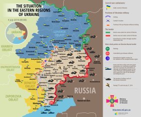 Battle map from the Ukrainian government.