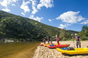 On your marks, get set, paddle ... In the legendary Snowy River.