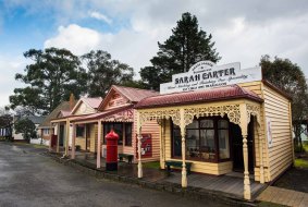 Old Gippstown, a collection of relocated historic pubs, halls, stores and homes filled with authentic items that would have once lined the walls and shelves.