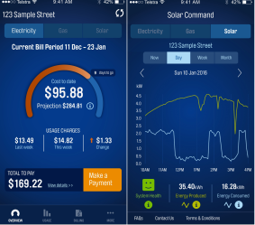 AGL has launched an app which gives consumers a view of their energy production from their solar panels, electricity and gas consumption.