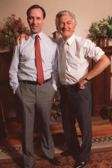 Best of friends - Paul Keating and Bob Hawke. 
