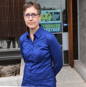 ACTU secretary Sally McManus at the offices of the Victorian brach of the AWU.