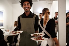 Scarf Dinners help those of refugee and asylum seeker backgrounds get a start in the hospitality industry.