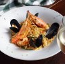 At Hermion restaurant, try the kritharoto: orzo pasta with fresh seafood such as mussels, prawns, squid and cuttlefish ink.