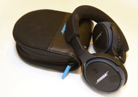Bose SoundLink Bluetooth Headphones:   rich sound,  lightweight and very comfortable to wear.