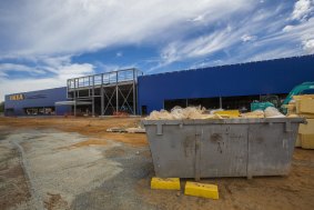 The exterior of the IKEA Building at Majura Park is well on the way to completion.
 
