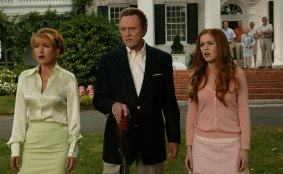 Isla Fisher (right) with Jane Seymour and Christopher Walken in <i>The Wedding Crashers</i>: stole every scene