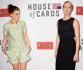 House Of Cards stars Kate Mara and Robin Wright showing their differing styles off set.