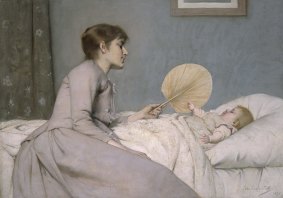 John Longstaff's <i>The Young Mother</i> (1891), also at the National Gallery of Victoria.
