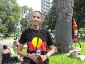Jody Beeton was at the Share the Spirit festival at Treasury Gardens. She said Australia Day was about the survival of the Indigenous community.
