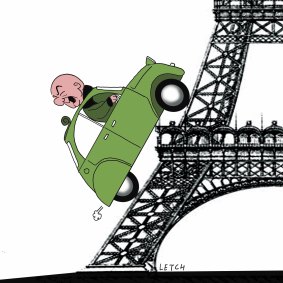 Mr Magoo goes to Paris.