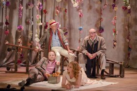  Bell Shakespeare's As You LIke It,. (Clockwise from top left) Alan Dukes, John Bell, Emily Eskell and George Banders.

The Canberra Times

Photo Jamila Toderas