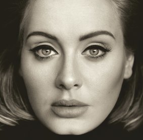 Breaking records: Adele, on the Hello single cover.