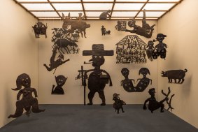 Brett has amassed items through years of collecting, including 21 untitled silhouettes and sculptures by Haiti's Georges Liautaud.