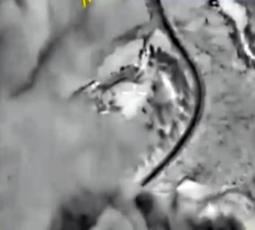 Russian Defense Ministry released footage  on Saturday showing a bomb explosion in Syria. 