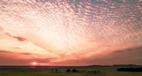 Sunset over the wetlands from Nadab lookout at Ubirr.