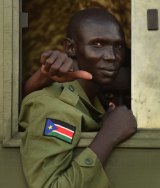 A rebel South Sudanese soldier returns to Juba as part of the April peace agreement that saw Riek Machar reinstated as vice-president but is now in peril.