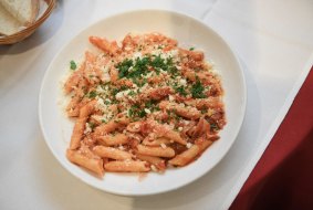 The penne amatriciana at Mario's in Fitzroy.