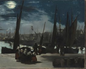 Edouard Manet's Moonlight over the Port of Boulogne (1869).