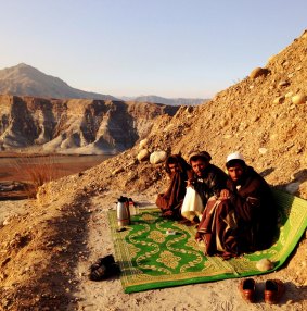 

 Not a bad spot to watch the sun set with the fellas and a thermos full of tea. The Jalalabad Road, Afghanistan. 