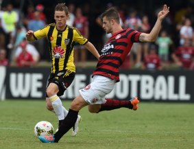 Derby focus: Western Sydney Wanderers defender Brendan Hamill.