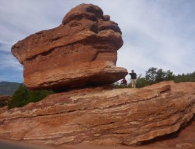 Balancing Rock at Colorado Springs, US.
