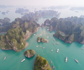 Halong Bay: Hugely popular with visitors to Vietnam.