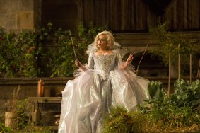 Helena Bonham Carter as the fairy godmother in Cinderella.