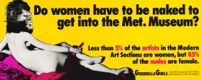 Guerrilla Girls 'Do women have to be naked to get into the Met. Museum?' 1989 from Portfolio 'Compleat' 1985-2012 poster.