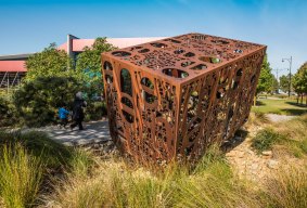 Sculptures are dotted around Caroline Springs.