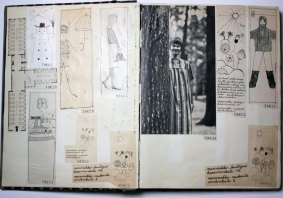 The Bendigo exhibition includes Marimekko work books.