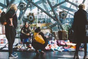 Bring a suitcase of things to sell or just rummage through others' suitcases at Federation Square.
