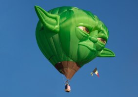 The Yoda balloon will be aloft during the Balloon Festival.
