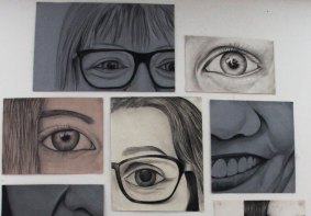 The Faces We Meet, by Pamudika Kiridena, from Dickson College, appears in College Express at the Belconnen Arts Centre.