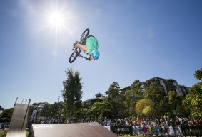 Check out the BMX tricks at Sydney Rides the Park.