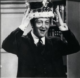 Graham Kennedy with the crown.
