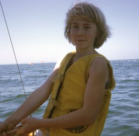 Born to sail: Andrew Cape as a child on Port Phillip Bay off Beaumaris in the 1970s.