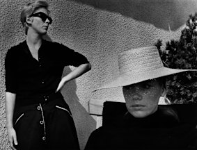 Bibi Andersson (left) and Liv Ullman explore questions of identity in <i>Persona</i>.