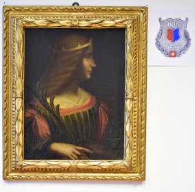 The <i>Portrait d'Isabella d'Este</i> by Leonardo da Vinci had been in a bank in Lugano, Switzerland, after being sent there in a "clandestine way", according to prosecutors in the Italian city of Pesaro.