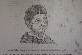 An illustration of Collins before her execution.