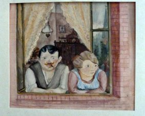 Hidden art: <i>Man And Woman At A Window</i>, by Wilhelm Lachni was another of the works found in Cornelius Gurlitt's Munich residence. 
