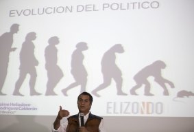 Jaime "El Bronco" Rodriguez speaks during a campaign event in Monterrey, Mexico.