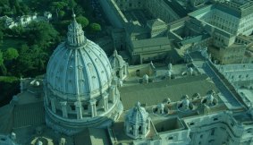 Roman treasures: St Peter's is among the four basilicas explored in a 3D documentary.