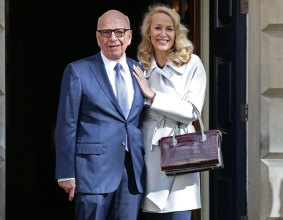 The deal featuring two separate arms of Rupert Murdoch's empire was struck at the same time as Mr Murdoch married Jerry Hall over the weekend. 
