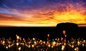 Bruce Munro's "Field of Light" will dazzle visitors to Ayers Rock Resort in 2016.