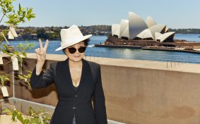 Yoko Ono at the Museum of Contemporary Art, November in 2013.