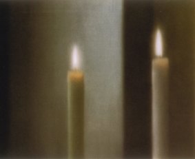 Two candles, 1982, oil on canvas.